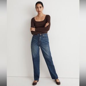 Baggy Tapered Jeans in Fanwell Wash: Two-Tone Edition